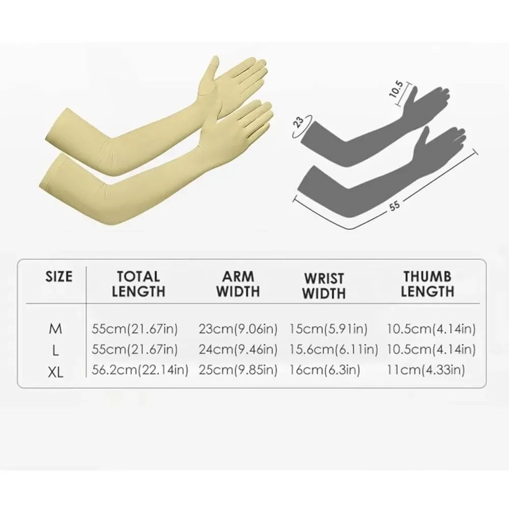 Gloves Women Formal Gray XL UV Protection Touchscreen UPF 50 Driving Cooling OC5